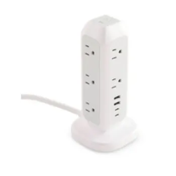 Torre de Poder Verbatim 32250 - 11 Contactos - 2 USB-C - 2 USB-A - Blanco - 32250
