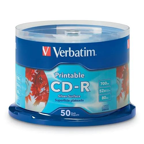 CD-R Verbatim - 52X - 700MB - Paquete de 50 Piezas - 95005