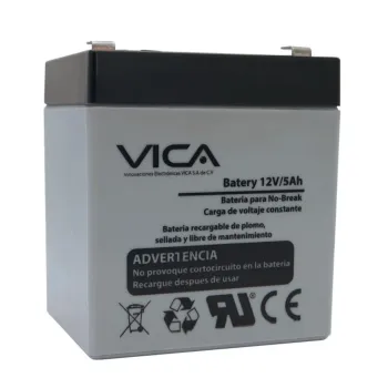 Batería VICA VIC12-5A - 12 V - 5 AH - Para No-Break - 5 AH