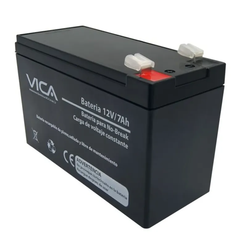 Batería VICA VIC12-7A - 12 V - 7 AH - Para No-Break - 7 AH