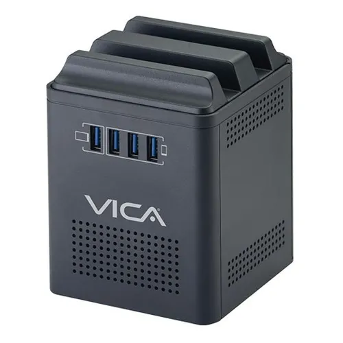 Regulador VICA CONNECT 800 - 800VA/400W - 4 Contactos - 4 USB - CONNECT 800