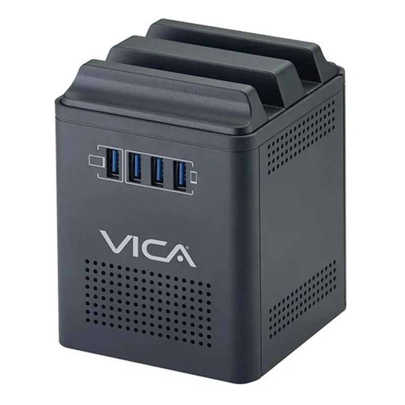 Regulador VICA CONNECT 800 - 800VA/400W - 4 Contactos - 4 USB - CONNECT 800