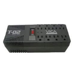 Regulador VICA - 1200VA/700W - 8 Contactos - T-02 Regulador VICA - 1200VA/700W - 8 Contactos - T-02