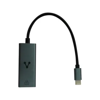 Adaptador Vorago ADP-210 - USB-C a Ethernet - Negro - ADP-210