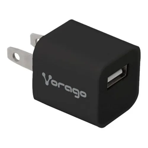 Cargador USB de Pared Vorago AU-105-V2 - 1 Puerto - 5V - Negro - AU-105-V2-BK Cargador USB de Pared Vorago AU-105-V2 - 1 Puerto - 5V - Negro - AU-105-V2-BK