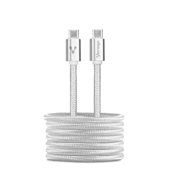 Cable USB C Vorago CAB-124 - 1 Metro - Carga Rápida - Blanco - CAB-124 WH