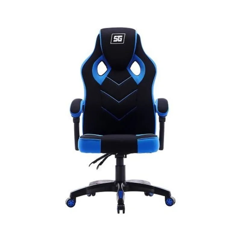 Silla Gamer Vorago Start The Game - Soporta 120 kg - Negro con Azul - CGC301-BL