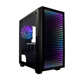 Gabinete Gamer Game Factor CSG560 Optical - ATX/Micro ATX/Mini ITX - Panel Lateral - Negro - CSG560