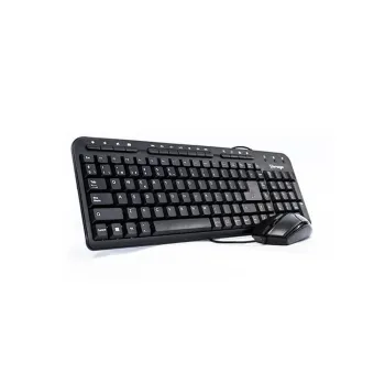 Kit de Teclado y Mouse Vorago KM-105 - Alámbrico - USB - Negro - KM-105