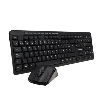 Kit de Teclado y Mouse Vorago KM-304 - Inalámbrico - USB - Multimedia - Negro - KM-304