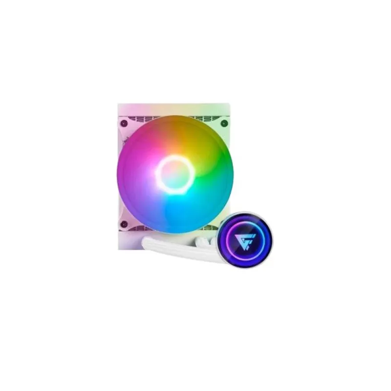 Enfriamiento Líquido Game Factor LQG501 - 1 Ventilador - 1500 RPM - RGB - Blanco - LQG501-WH