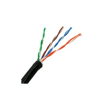 Bobina WAM - Cat5e - 305M - 24 AWG - Negro - CAT5E-OUT-NEGRO