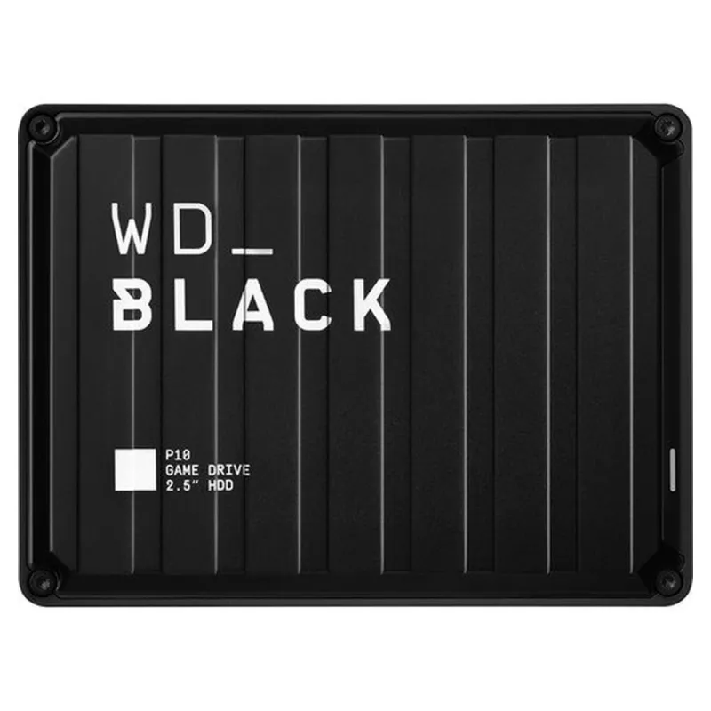 Disco Duro Externo Western Digital P10 Game - 2.5" - 4TB - USB 3.2 - Windows/Mac - Negro  - WDBA3A0040BBK-WESN