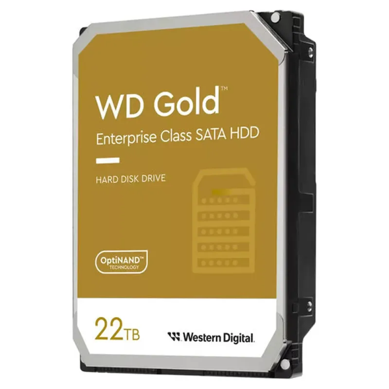 Disco Duro Western Digital WD Gold - 3.5" - 22TB - SATA III - para NAS - WD221KRYZ