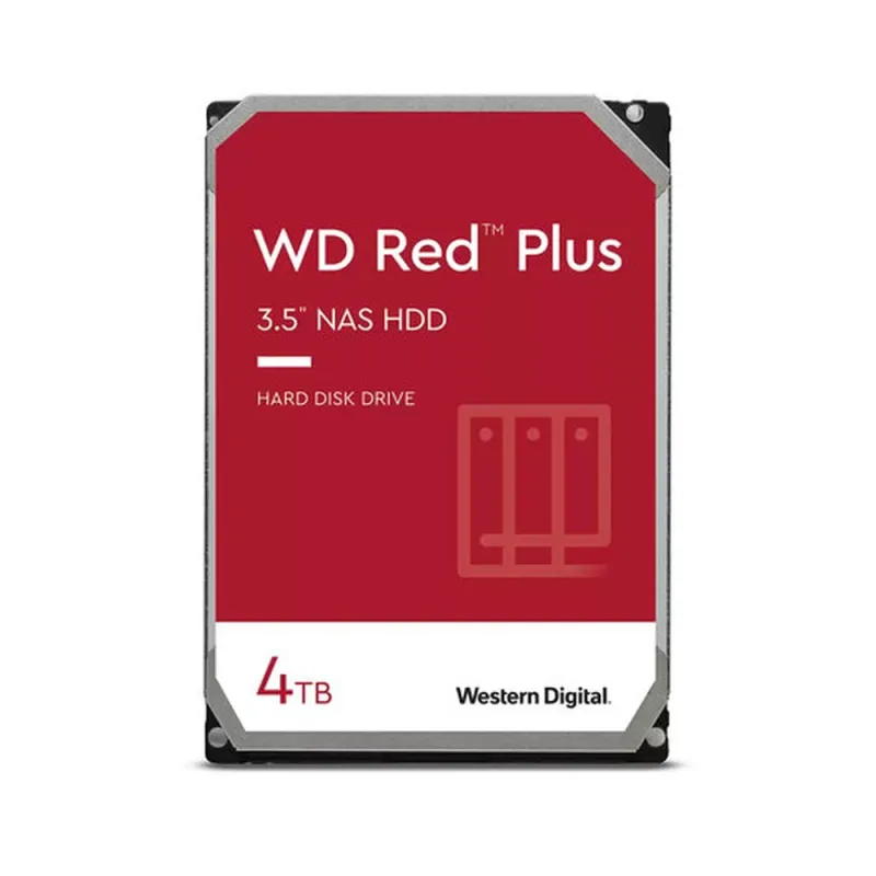 Disco Duro Western Digital Red Plus - 3.5" - 4TB - SATA - para NAS - WD40EFPX