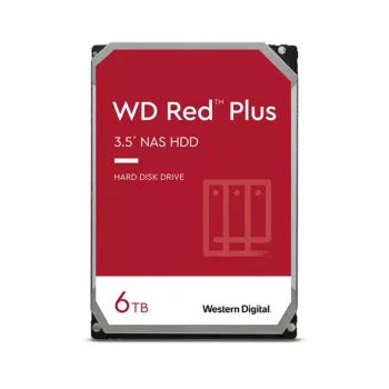 Disco Duro Interno Western Digital WD Red Plus - 3.5" - 6TB - SATA - 5400 RPM - WD60EFPX