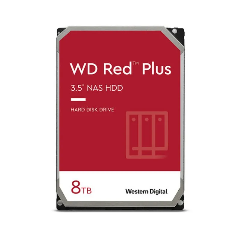 Disco Duro para NAS WD Red Plus 3.5'' - 8TB - SATA - 5640RPM - WD80EFPX