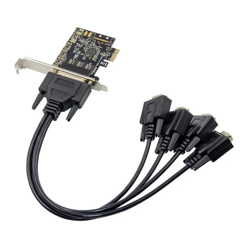 Tarjeta de Expansión X-Media XM-PEX-4S - PCI Expres - 4x DB9 RS232 - XM-PEX-4S