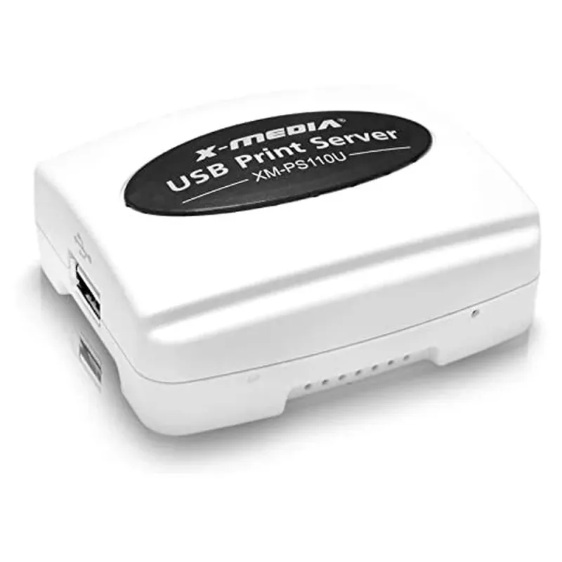 Servidor de Impresión X-Media XM-PS110U - RJ-45 - USB 2.0 - 10/100Mbps- Blanco - XM-PS110U