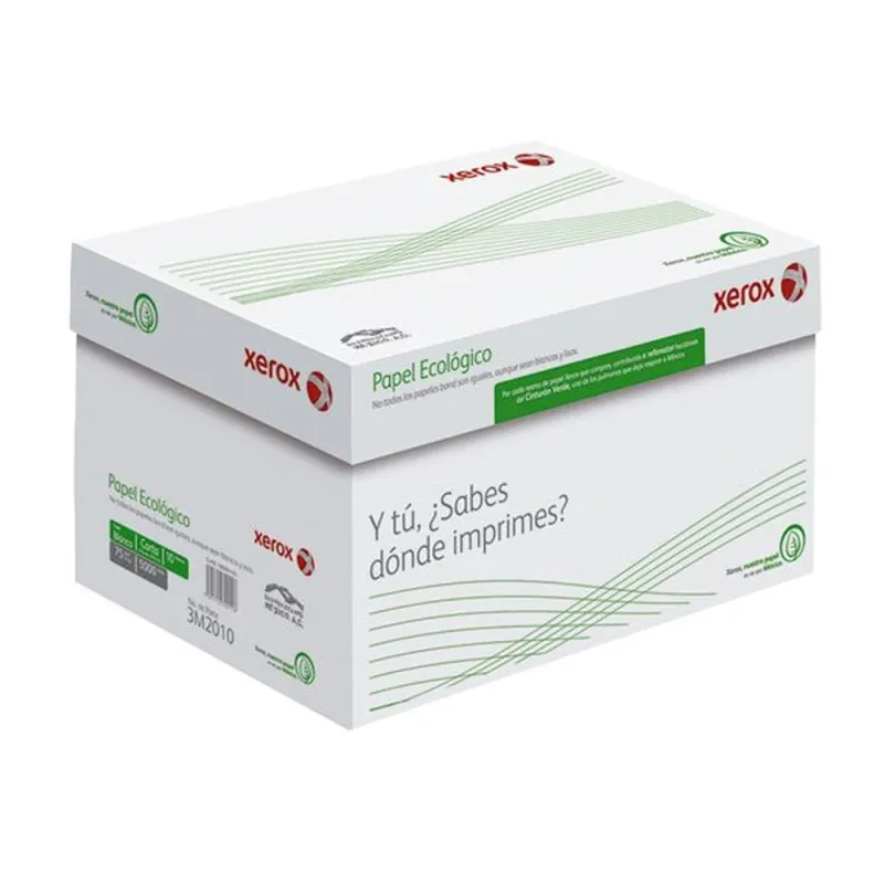 Papel Xerox Ecológico - Oficio - 10 Paquetes - 500 Hojas c/u - 3M02012