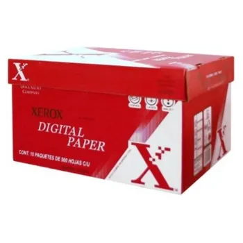 Papel Bond Xerox - Blanco - Tamaño Oficio - 216x340mm - 75g/m2 - 5000 Hojas - 3M2021