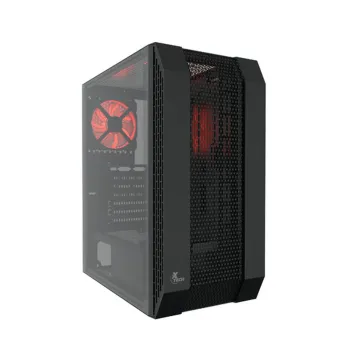 Gabinete Gamer Xtech DEIMOS - Media Torre - ATX/Micro ATX - 1x Ventilador - Panel Lateral - XT-GMR3