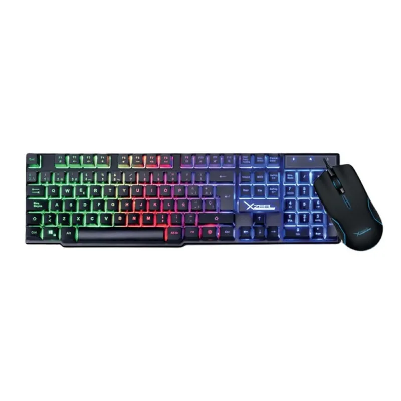 Kit Gamer de Teclado y Mouse Xzeal XST-201 - Alámbrico - USB - Español - Negro - XSKTALRW1B
