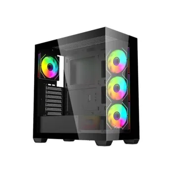 Gabinete Gamer XZeal XZ-140 - Media Torre - ATX/Micro-ATX/Mini-ITX - Panel Lateral - XZCGB08B