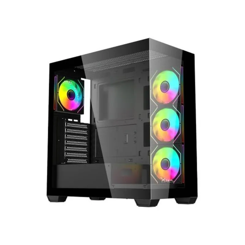Gabinete Gamer XZeal XZ-140 - Media Torre - ATX/Micro-ATX/Mini-ITX - Panel Lateral - XZCGB08B