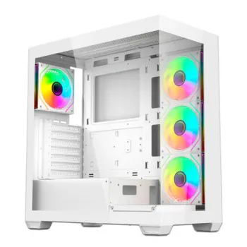 Gabinete Gamer XZeal XZ-140 - Media Torre - ATX/Micro-ATX/Mini-ITX - Panel Lateral - Blanco - XZCGB08W