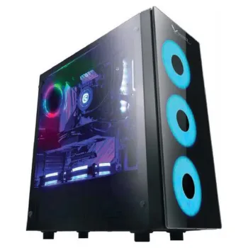 Gabinete Gamer XZeal XZ110 - Media Torre - ATX/Micro ATX - Panel Lateral - Negro - XZCGB12B
