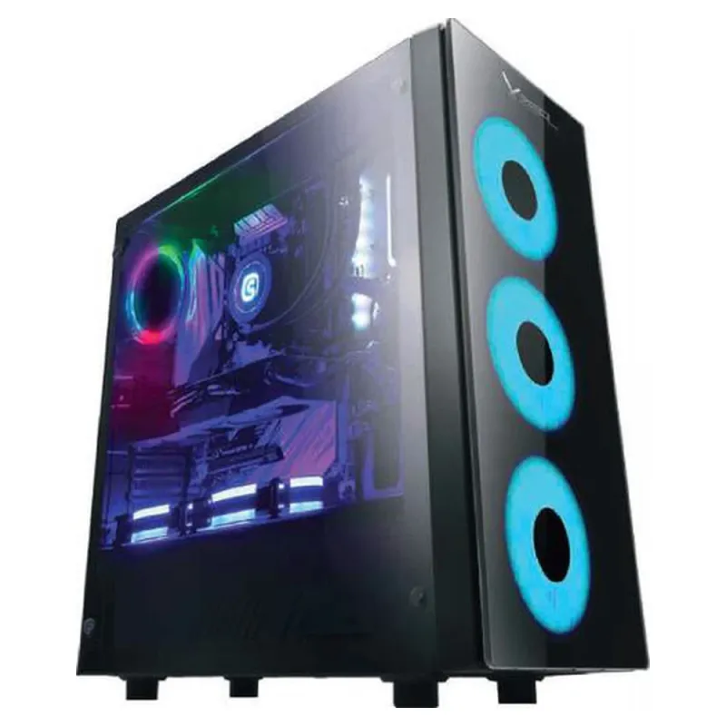 Gabinete Gamer XZeal XZ110 - Media Torre - ATX/Micro ATX - Panel Lateral - Negro - XZCGB12B