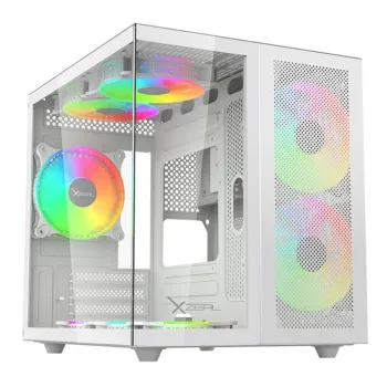Gabinete Gamer XZeal CXi1 - Mini Torre - Micro ATX/Mini ITX - Panel Lateral - Blanco - XZGAMC1W