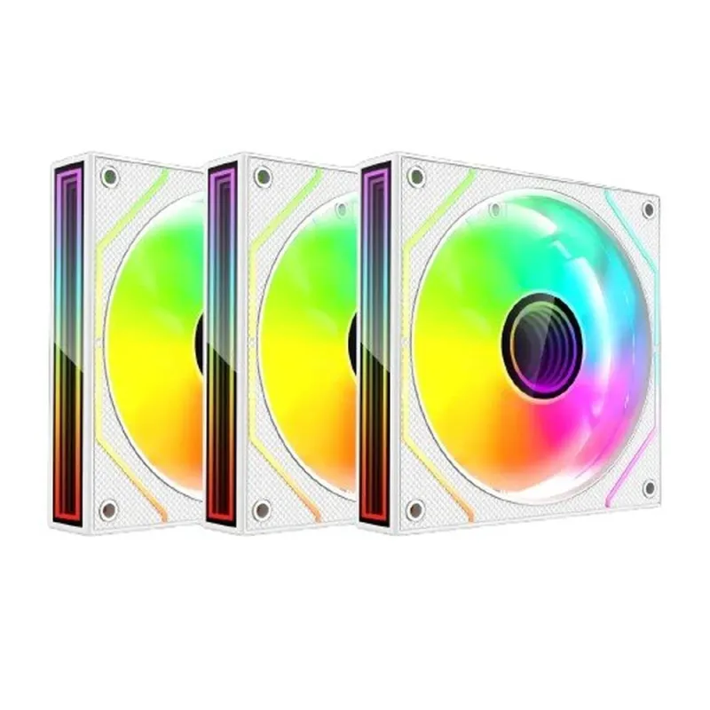 Kit de Ventiladores XZeal XZ1115 - 120mm - ARGB - 3 Piezas - Blanco - XZVE101W