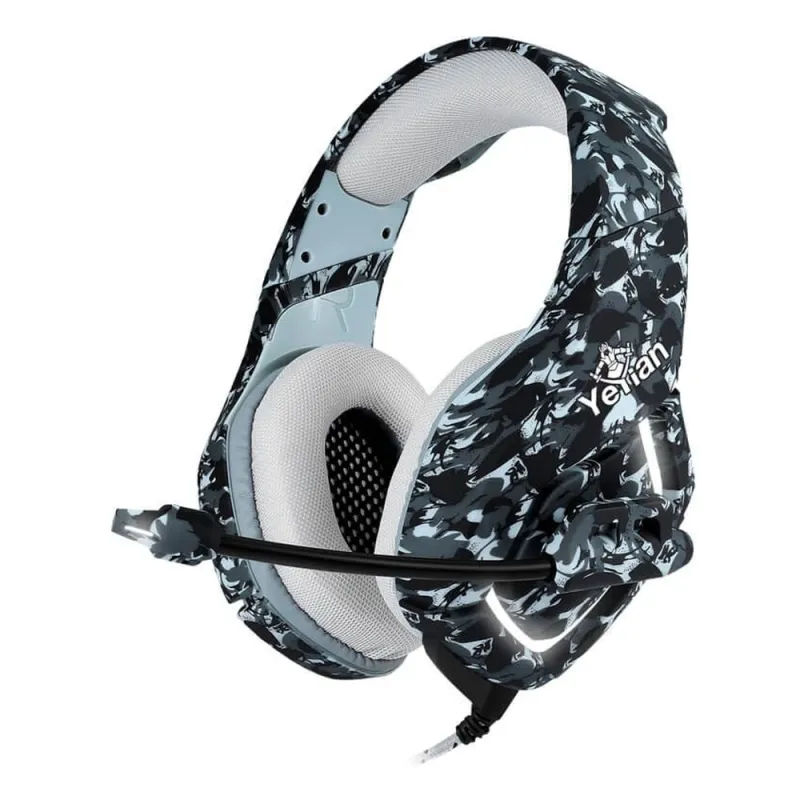 Diadema Gamer Yeyian Force Serie 3000 Alámbrico Micrófono Led Multicolor - YDF-33401G