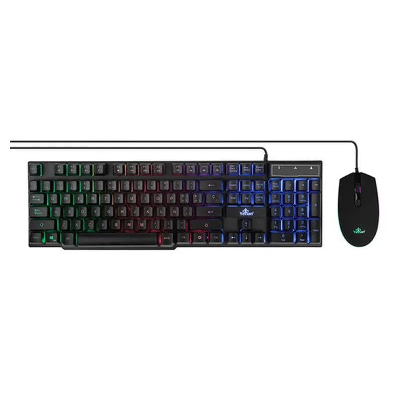 Kit Gamer YeYian Phoenix NL - Teclado - Mouse - RGB - Alámbrico - YKP-20705