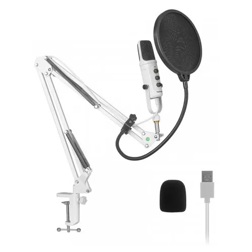 Kit de Micrófono YeYian Agile NL - Alámbrico - USB - 80 a 20000 Hz - Blanco - YSA-UCHQ-02 Kit de Micrófono YeYian Agile NL - Alámbrico - USB - 80 a 20000 Hz - Blanco - YSA-UCHQ-02