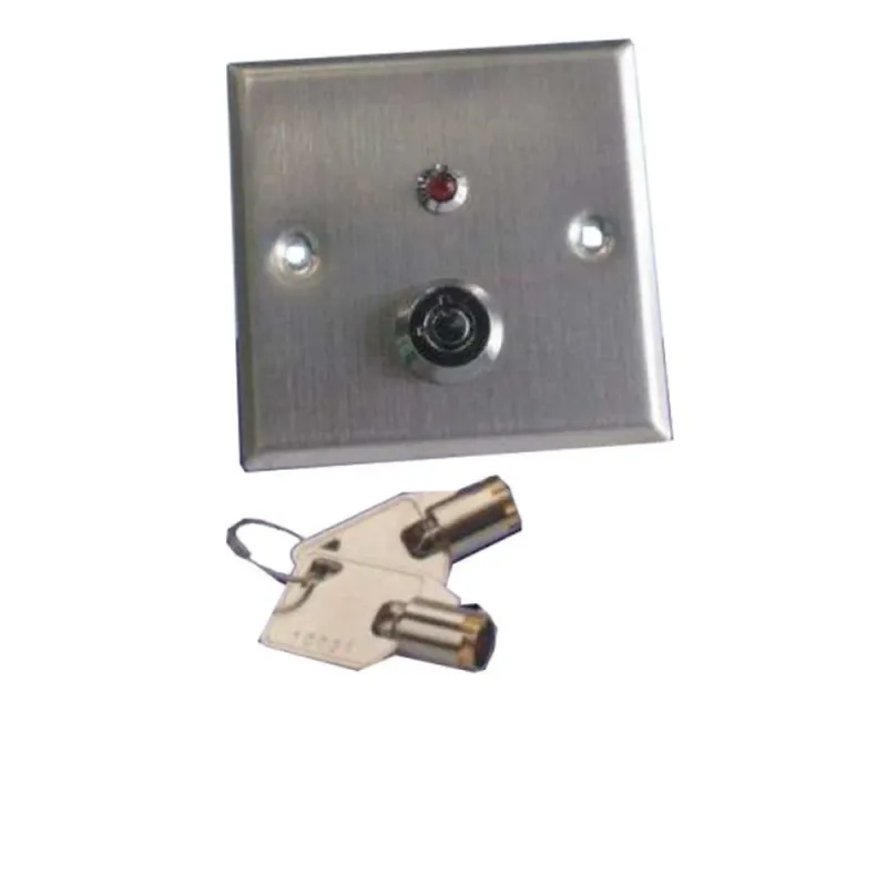 Botón Liberador con llave YLI YKS850LS - LED - Resistente al agua - Acero inoxidable - YKS-850LS