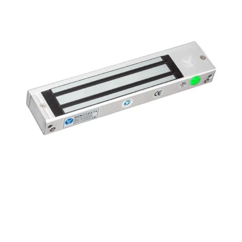 Cerradura Magnética YLI YM180NLED - 180kg fuerza de sujeción - Compatible con soporte MBK180NLC y MBK180NZL - Para puerta de madera, vidrio o metal - YM-180N(LED)