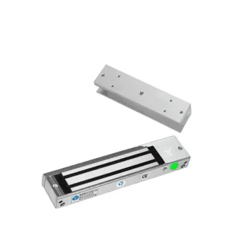 Cerradura magnética YLI YM180NLED - Para puertas de vidrio sin marco - 180kg - Con indicador LED - YM-180N(LED) + MBK-180U