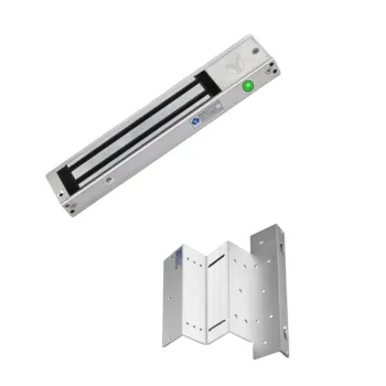 Cerradura Magnética YLI YM280N - 280kg Fuerza de Sujeción - Indicador LED - Incluye Soporte de Fijación - Tipo ZL - YM-280NLED + MBK-280NZL