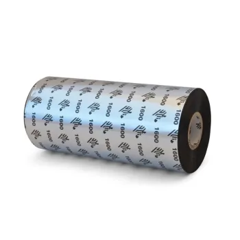 Ribbon Zebra Technologies 1600 Wax - 156mm x 450m - 01600BK15645
