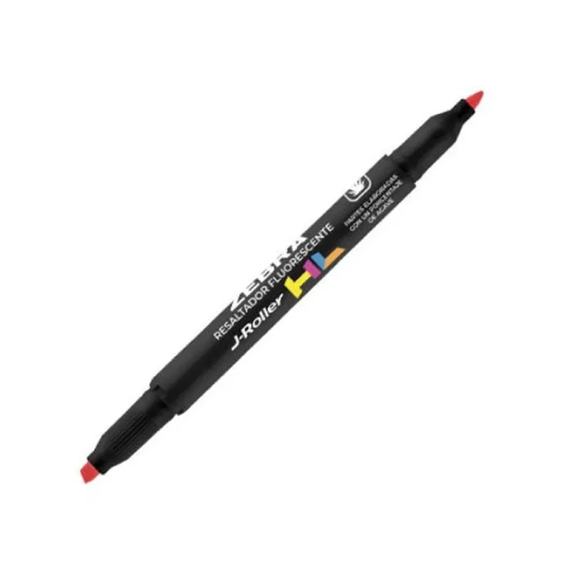 Resaltador Zebra J-Roller HL - Doble Punta - Naranja - 12 Piezas - 300NJACNC012