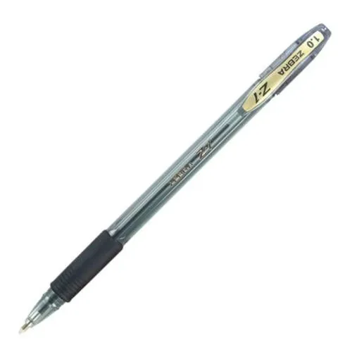 Bolígrafo Zebra Z-1 - Punto Mediano - 1.0mm - Tinta Híbrida - Negro - 12 Piezas - 7904-00 Bolígrafo Zebra Z-1 - Punto Mediano - 1.0mm - Tinta Híbrida - Negro - 12 Piezas - 7904-00