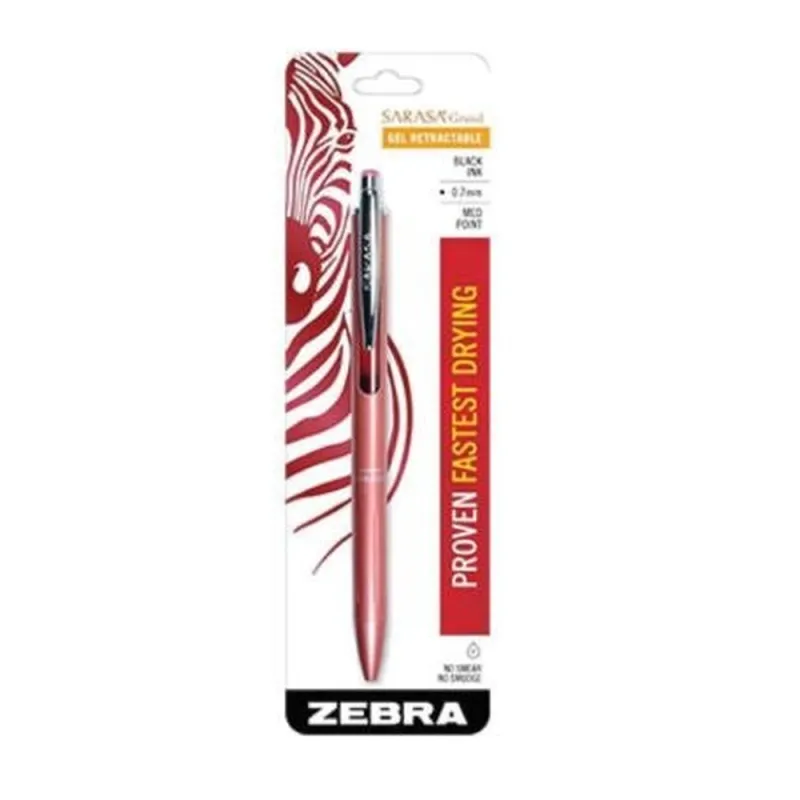 Boligrafo Zebra Rollerball - 0.7mm - Gel - Rosa - 802RSAMDE001