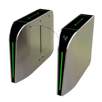 Torniquete ZKTeco FBL300 - Bidireccional - Tipo Aleta - Acrílico - Acero Inoxidable - FBL300