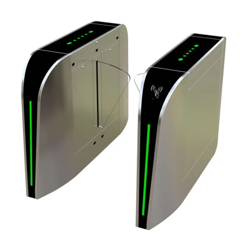 Torniquete ZKTeco FBL300 - Bidireccional - Tipo Aleta - Acrílico - Acero Inoxidable - FBL300