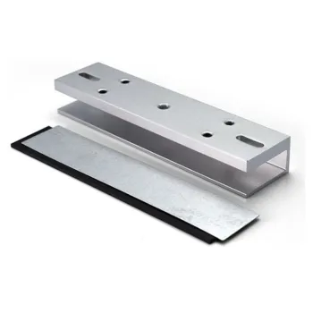 Bracket ZKTeco LMB-280U - Tipo U - Para Puertas de Vidrio sin Marco - Compatible con Chapa LM-280 - LMB-280U