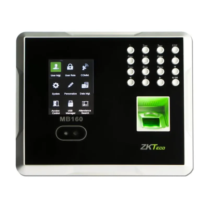 Lector Biométrico ZKTeco MB160ID - 2.8" - 1,500 Rostros - 2,000 Huellas - 2,000 Tarjetas - TCP/IP - MB160ID