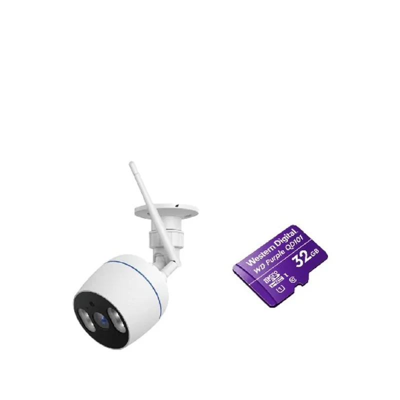 Cámara IP ZKTeco NGC501 - 2MP - Bala - Lente 3.6mm - IR 5M - Wi-Fi - Ethernet - Incluye Memoria Micro SDHC 32GB - NGTECO 501 WITH SD CARD